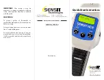 Preview for 1 page of SENSIT Technologies HCN Quick Start Instructions