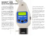 Preview for 2 page of SENSIT Technologies HCN Quick Start Instructions