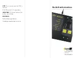 Preview for 1 page of SENSIT Technologies SCAL 100 Series Quick Start Instructions