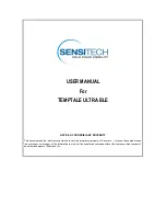 Preview for 1 page of Sensitech TEMPTALE ULTRA BLE User Manual