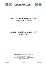 Sensitron MULTISCAN++/S2-16 Installation And Use Manual предпросмотр