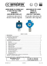 Preview for 1 page of Sensitron SMART 3 Addendum User Manual