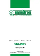 Sensitron STG/IN8-S Instruction Manual preview