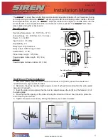 Preview for 1 page of Sensocon Siren Air Flow Alarm Installation Manual