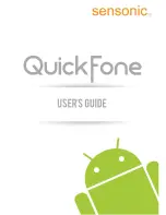 Sensonic QuickFone User Manual preview