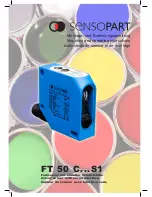 Preview for 1 page of Sensopart FT 50 C S1 Series Mounting And Operating Instructions