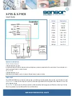 Предварительный просмотр 2 страницы Sensor Access X-PIN Install Manual