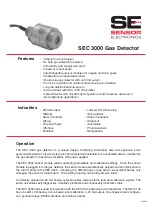 Preview for 2 page of Sensor Electronics SEC 3000 Instruction And Operation Manual