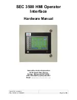 Preview for 1 page of Sensor Electronics SEC 3500 HMI Hardware Manual