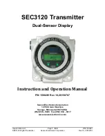 Sensor Electronics SEC3120 Instruction And Operation Manual preview