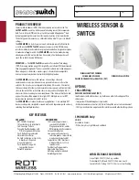 Preview for 1 page of Sensor Switch CMxxWR series Manual