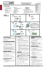 Sensor Switch SPODMR WR Series Instructions предпросмотр