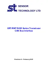 Preview for 1 page of Sensor Technology ORT Series Manual