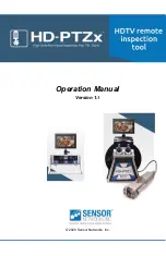 Sensor HD-PTZx35 Operation Manual preview