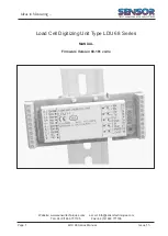 Preview for 1 page of Sensor LDU 68 Series Manual