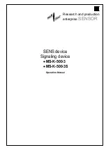 Sensor SENS MS-K-500-3 Operation Manual preview