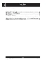 Preview for 2 page of Sensor SHD 8270VT User Manual