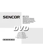 Sensor SPV 2715 User Manual preview