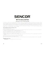 Preview for 22 page of Sensor SPV 7771DUAL User Manual