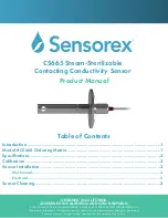 Sensorex CS665 Series Product Manual preview