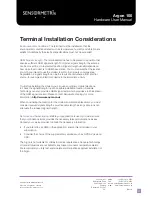 Preview for 17 page of SENSORMETRIX Argon 100 Hardware User Manual