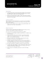 Preview for 18 page of SENSORMETRIX Argon 100 Hardware User Manual