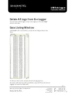 Preview for 13 page of SENSORMETRIX HTemp USB Operation Manual