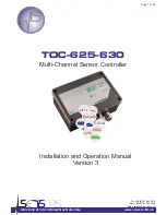 Sensors TOC-625 Installation And Operation Manual preview