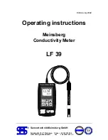 Sensortechnik Meinsberg LF 39 Operating Instructions Manual предпросмотр