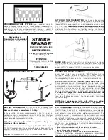 Предварительный просмотр 1 страницы SensorTronics STRIKE SENSOR Instructions