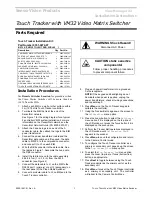 SENSORVISION PRODUCTS VM32 Installation Instructions Manual preview