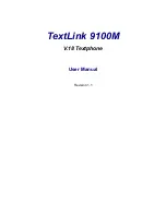 Sensory Communications TextLink 9100M User Manual preview