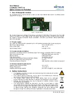 Sensus LonWorks TP/FT-10 User Manual preview