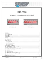 SENSY DISP-FP Series Manual preview