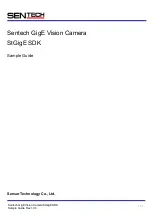 SenTech GigE Vision Sample Manual preview