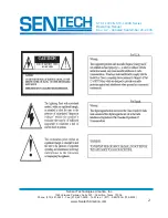 Предварительный просмотр 2 страницы SenTech STC-1100C Operating Manual