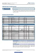 Предварительный просмотр 9 страницы Sentera Controls AH2A1-6 Mounting And Operating Instructions