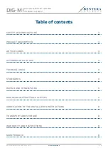 Preview for 2 page of Sentera Controls DIG-M Mounting And Operating Instructions