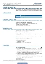 Preview for 4 page of Sentera Controls DIG-M Mounting And Operating Instructions