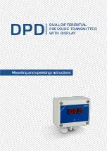 Предварительный просмотр 1 страницы Sentera Controls DPD-F-10K Mounting And Operating Instructions