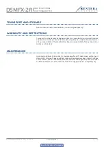 Preview for 12 page of Sentera Controls DSMFX-2R Mounting And Operating Instructions