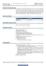 Preview for 4 page of Sentera Controls DTP-M Mounting And Operating Instructions