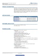 Preview for 4 page of Sentera Controls EVSS Series Mounting And Operating Instructions