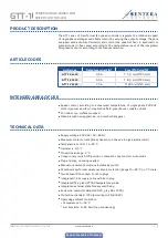 Preview for 4 page of Sentera Controls GTT-1 Mounting And Operating Instructions