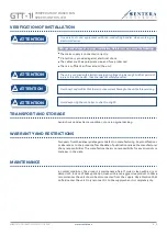 Preview for 8 page of Sentera Controls GTT-1 Mounting And Operating Instructions