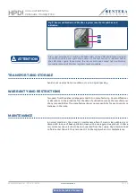 Preview for 10 page of Sentera Controls HPD Mounting And Operating Instruction