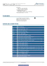 Preview for 6 page of Sentera Controls MCS-1-LCD Mounting And Operating Instructions