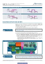 Preview for 8 page of Sentera Controls MCS-1-LCD Mounting And Operating Instructions