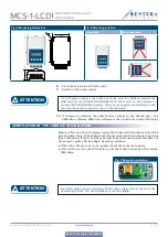 Preview for 10 page of Sentera Controls MCS-1-LCD Mounting And Operating Instructions