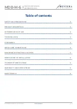 Preview for 2 page of Sentera Controls MDB-M-6 Mounting And Operating Instructions